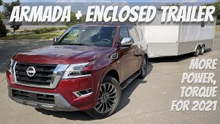 2021 Nissan Armada Towing Review: Stable Enough for Enclosed Trailer?