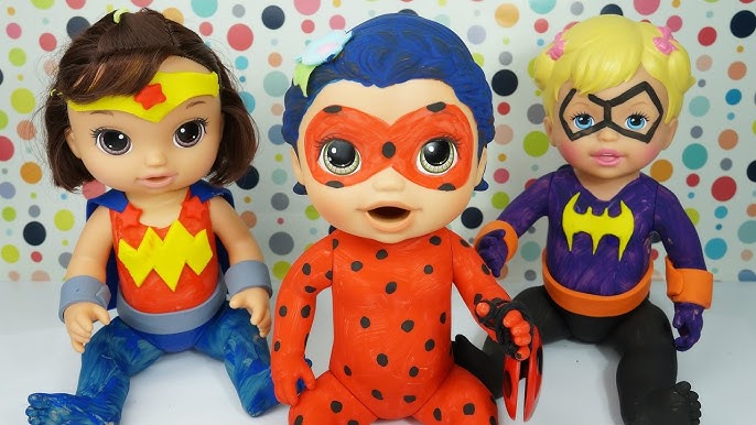 Boneca heroínas DC articuladas Arlequina/Super girl/Bat girl bonecas  colecionáveis