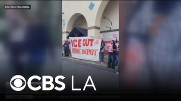 "Ice scraper protests" denounce immigration raids, pressure action from Home Depots in LA