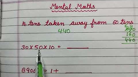 Mental Maths for Class 3 and 4 | Questions with solutions based on Mental Maths