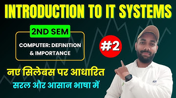 Introduction to IT Systems Polytechnic 2nd Semester | Lec (#2) | Introduction to IT Systems Computer