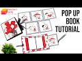 Pop Up Book Tutorial by Srushti Patil | Red &amp; Black Combo