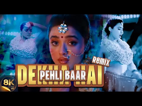 8k DEKHA HAI PEHLI BAAR Remix Video Song Saajan Alka Yagnik SP Balasubramanian 90 S Roman