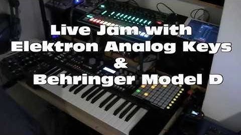 Live Jam with Behringer Model D, Elektron Analog Keys & Roland TR-8