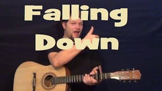 Falling Down MUSE Easy Guitar Lesson How to Play Tutorial