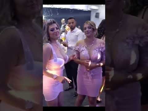 Eastern European woman dancing and showing big tits in traditional wedding #shorts #dance #boobs