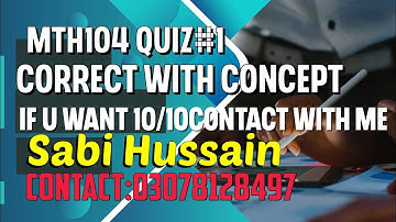 mth104 quiz no 1 2023 solution 100% correct ||mth104 quiz 1 solution|| mth 104 quiz no 1 #solution