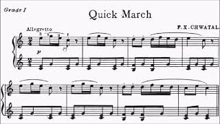 Children's Piano Pieces No.2 Chwatal Quick March (P.9) Sheet Music