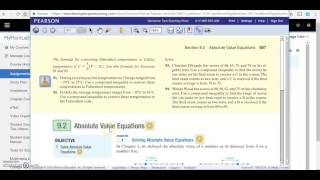 MyMathLab Assignment Tutorial