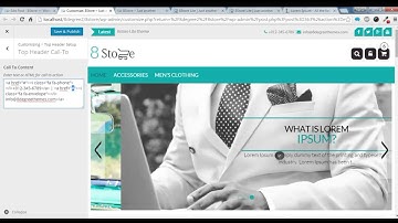 8Store Lite -  How to use  Header setting, social links and payment logo