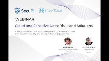 SecuPi & Snowflake Webinar: Cloud and Sensitive Data: Risks and Solutions