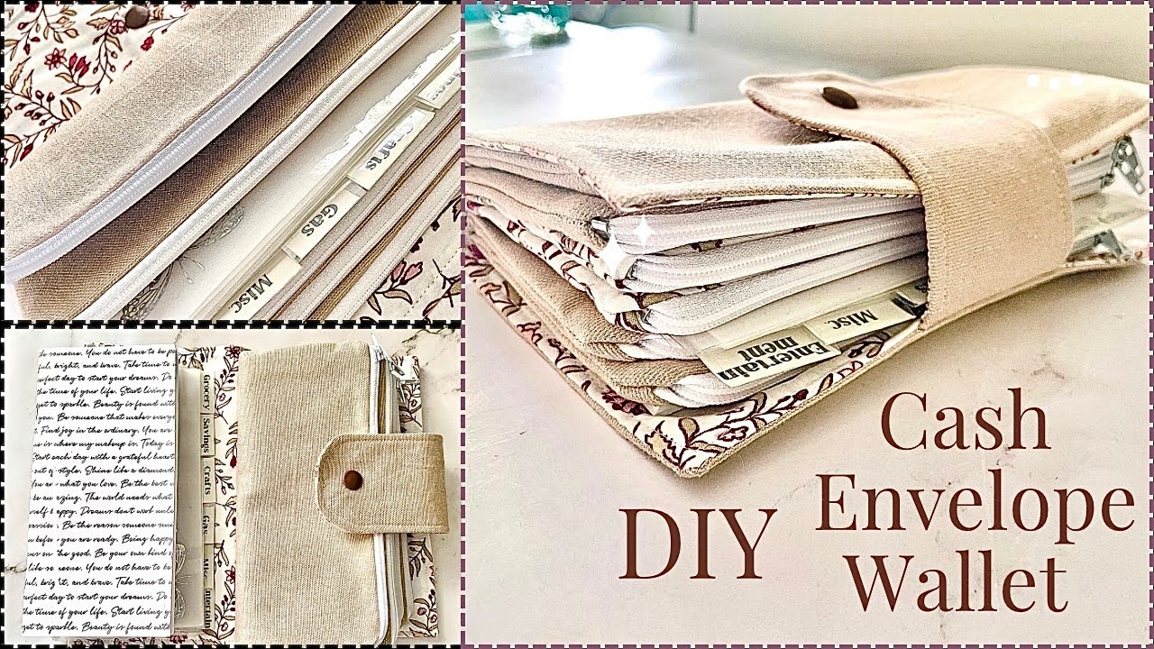 DIY Cash Envelope Wallet / Money wallet System / Money Organizer / Budget Wallet System / DIY