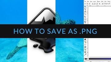 Inkscape: How to Save as .PNG