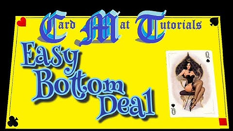 Easy bottom deal. Card Mat Tutorials.