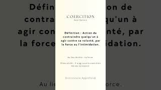 Coercition,Originaire Du Latin Coercitio, Qui Signifie Action De Réprimer Ou Co...