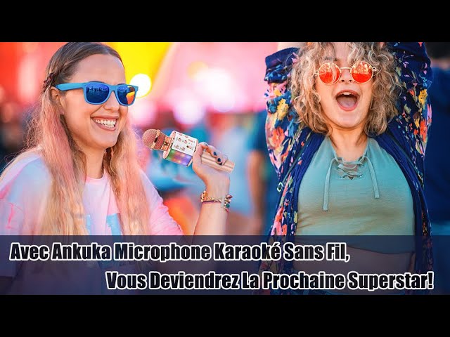 Micro karaoké sans fil ANKUKA 