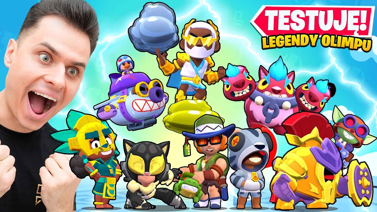 Ile Lat Mają Postacie Z Kreskówek TESTUJĘ WSZYTKIE LEGENDARNE SKINY OLIMPU BRAWL STARS - YouTube