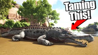 Taming A GIANT CROCODILE In Genesis! | Ark: Survival Evolved
