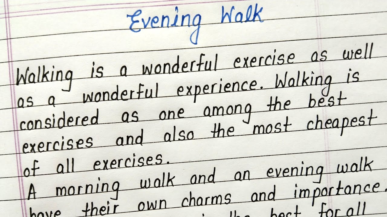 evening walk essay with quotes