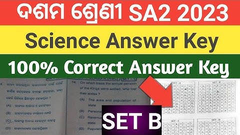 sa2 10th class social science SSC #answerkey 2023