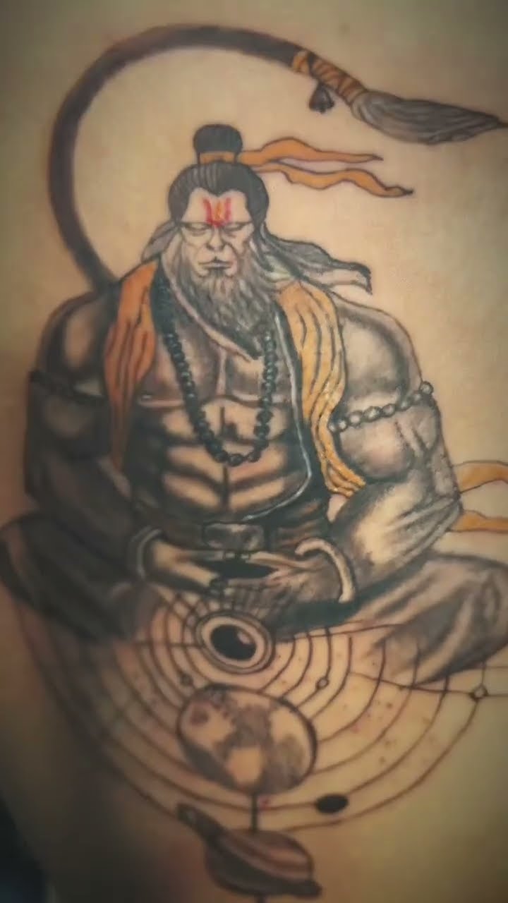 Lord Hanuman Ji NEW Portrait Tattoo #lordhanuman #jaishreeram #newvideo -  YouTube