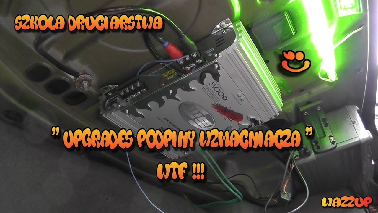 Szkoła Druciarstwa Upgrades Podpiny Wzmacniacza W Bmw E39 Test Subwoofera Wazzup :) - Youtube