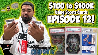 MINNESOTA CARD SHOW!! 🥶📈🥵  ($100 to $100K Using Sports Cards - EPISODE 12)