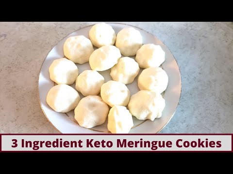 The Easiest 3 Ingredient Keto Meringue Cookies (Nut Free And Gluten Free)