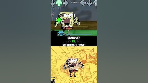 Fnf spongebob pibby test song | Character Test - Gameplay vs Playground | spongebob pibby fnf mod