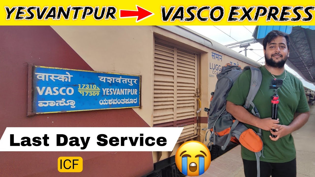 🚂BANGALORE to GOA Train Travel Vlog!!! YESVANTPUR to VASCO EXPRESS 🤩