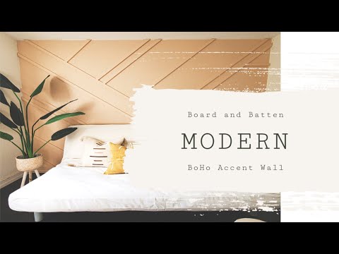 Video: DIY Modern Board and Batten Accent Wall |Office makeover| Part 1