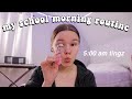 my REAL school morning routine