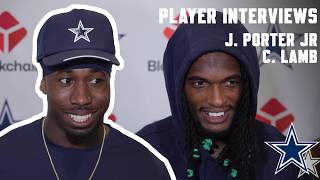 Joey Porter Jr & CeeDee Lamb Post-Practice Interviews | Player Interviews screenshot 3