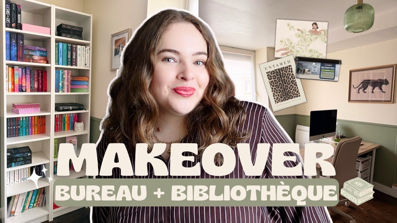 MAKEOVER : Je refais TOUT mon BUREAU et ma BIBLIOTHÈQUE