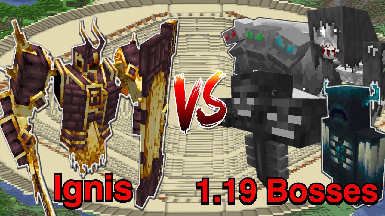 Ignis VS 1.19 Bosses| Part 2 | Minecraft |Mobs Battle - YouTube