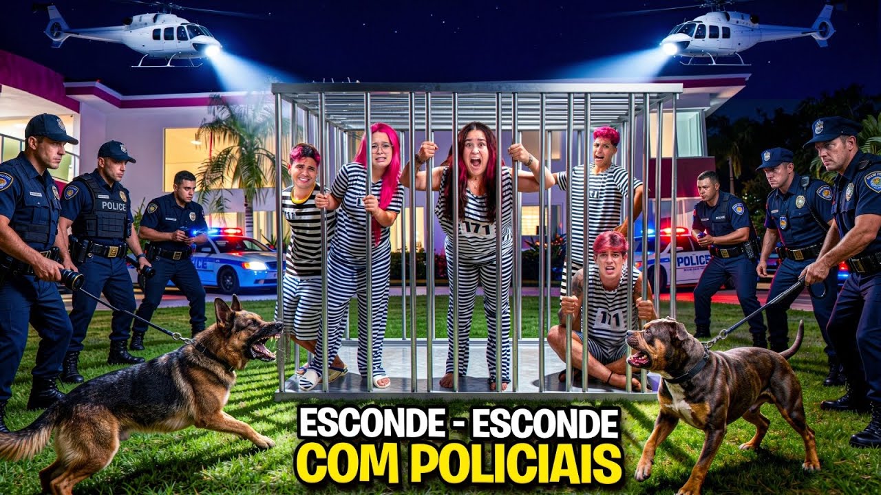 POLICIA E LADRÃO COM UMA PRISÃO DE VERDADE *Quem foi preso ?