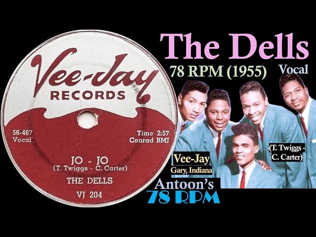 THE DELLS vee jay デビューアルバム(オリジナル) The Dells | Jo - Jo | Vee-Jay 78 rpm | 1956 USA - YouTube