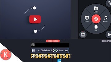 How to Make Youtube Channel Minimal Logo Reveal Animation intro in kinemaster
