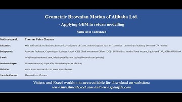Alibaba Inc.: Forecasting Stock Price With Geometric Brownian Motion