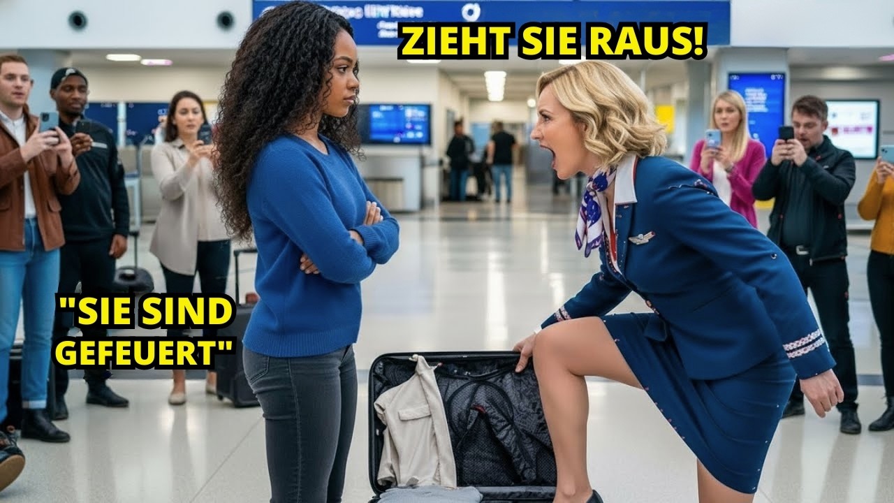 Flugbegleiterin trat gegen die Tasche einer schwarzen Frau – Minuten später  ihre Karriere beendet.