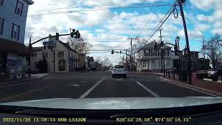 Marlton, NJ west on East Main St 2022 11 28