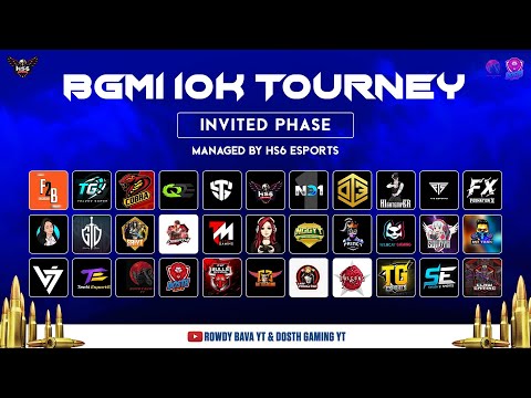 BGMI 10K TOURNEY FINALS INVITED PHASE @sriyt @gaming drive @sahara yt