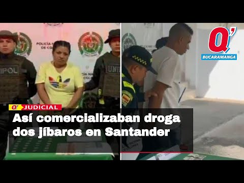 Así comercializaban droga estos dos jíbaros en Santander