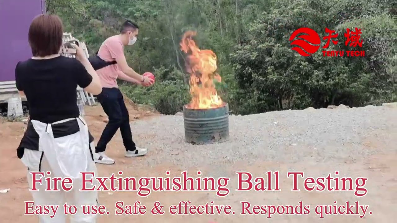 Fire Extinguishing Ball Testing | Fast Automatic Fire Suppression by TENYU TECH