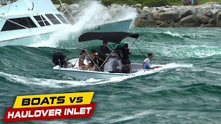 NOT THE SMARTEST THING TO DO AT HAULOVER!! | Boats vs Haulover Inlet