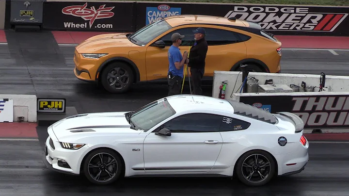 Mustang GT vs all-electric Mustang Mach-E