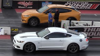Mustang GT vs all-electric Mustang Mach-E