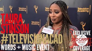 Taura Stinson #UndergroundWGN interviewed at the Television Academy's Words   Music Event