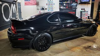 MY 93 PRELUDE SI WHEEL&TIRE SETUP! (BLACK SET)