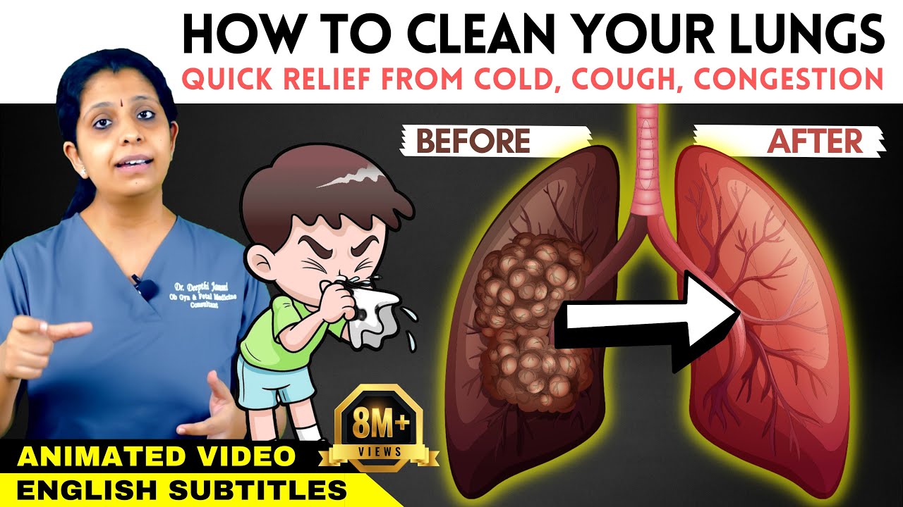 Animation: Lungs Detox at Home | Immediate Relief | நுரையீரலை வீட்டிலேயே சுத்தப்படுத்த 7 எளிய வழிகள்